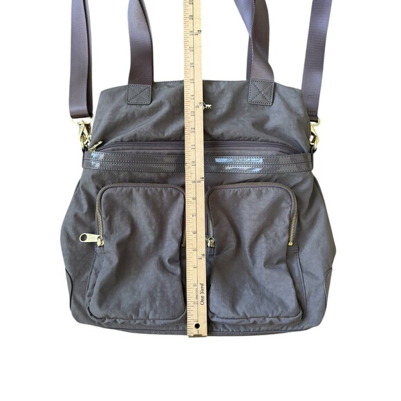 Kipling Camryn Women's Brown Nylon Laptop Travel Weekender Crossbody Bag - Picture 8 of 13